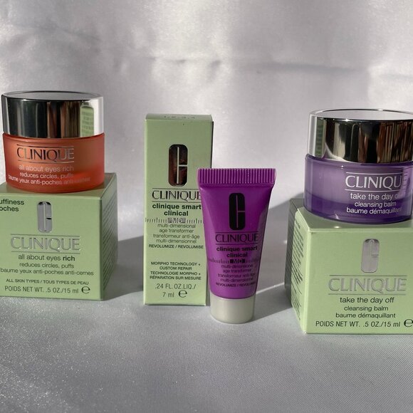 Clinique Other - Clinique Beauty Gift Set - 3pc, Cleaning Balm, eye rich, Smart Age Transformer